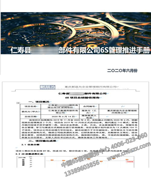 6S推行手冊及驗(yàn)收報告